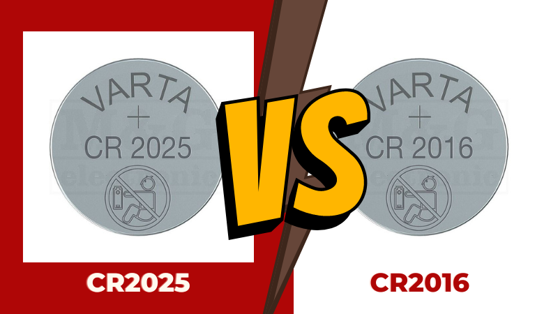 CR2025 vs CR2016