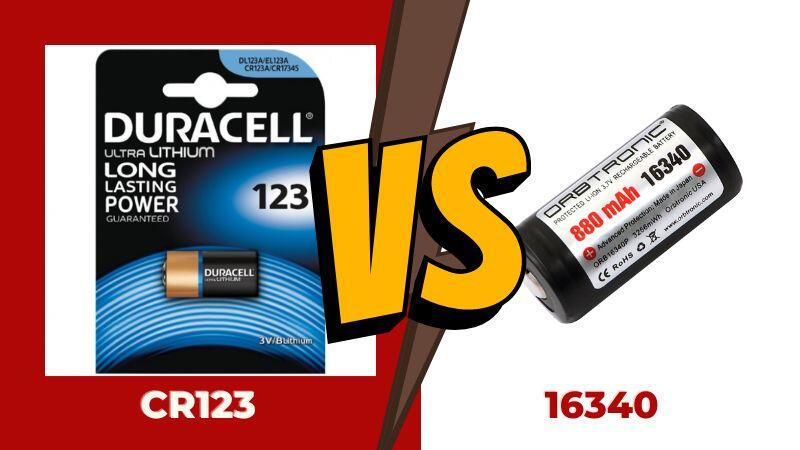 CR123 vs 16340 Batteries
