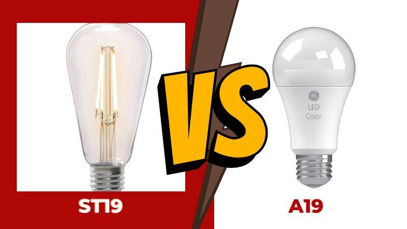 ST19 vs A19 Bulbs