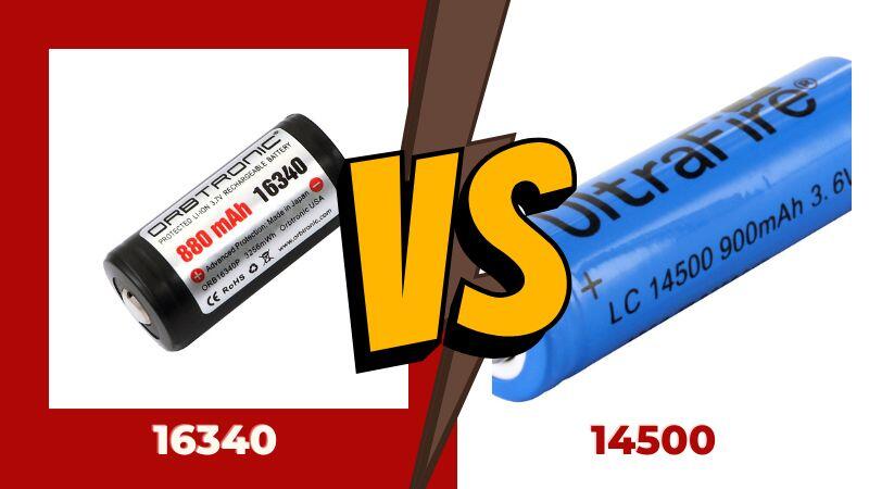 16340 vs 14500 Batteries