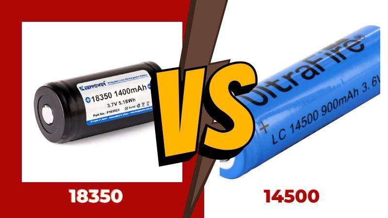 18350 vs 14500 Batteries