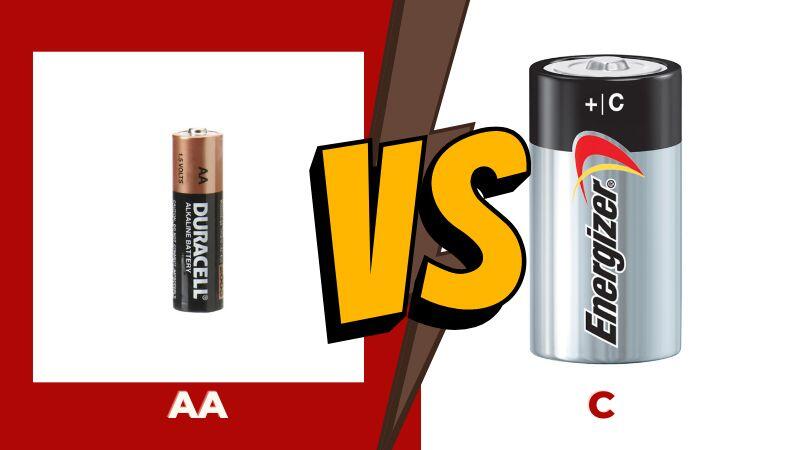 AA vs C Batteries