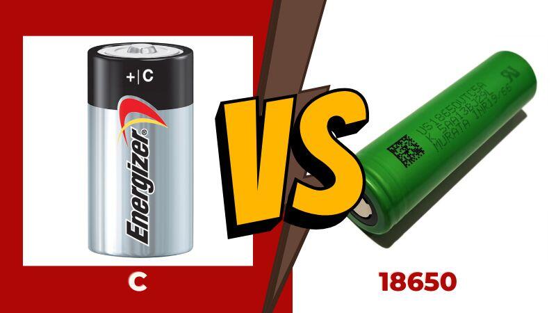 C vs 18650 Batteries