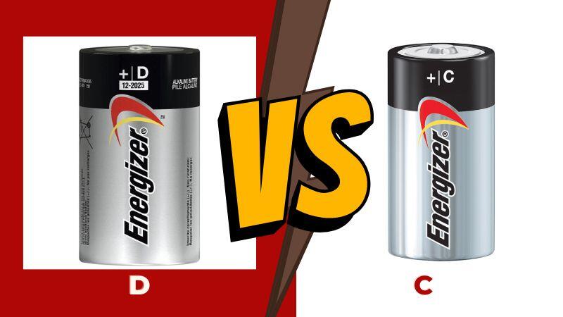 D vs C Batteries