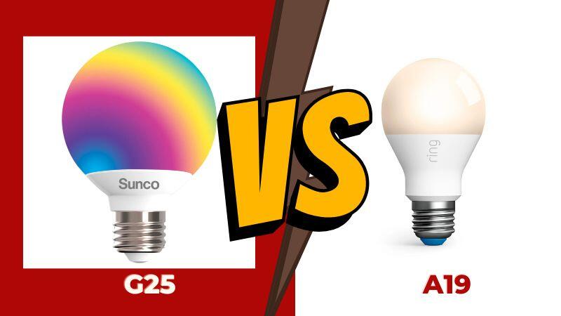 G25 vs A19 Bulbs