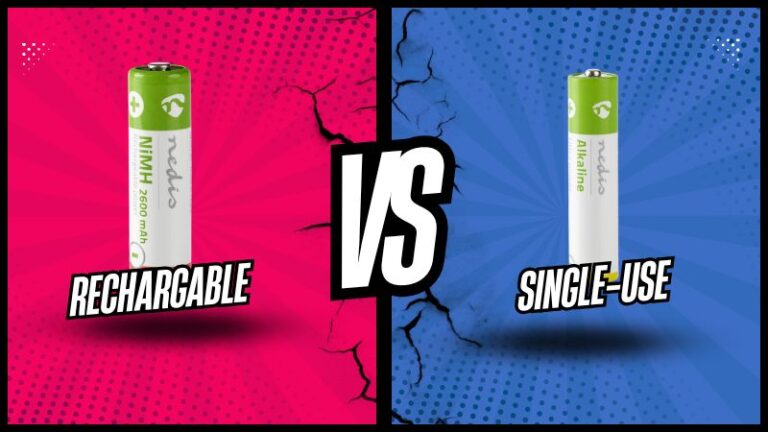 Rechargable vs Single-use batteries
